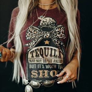 Worth The Shot Handmade Graphic Tee